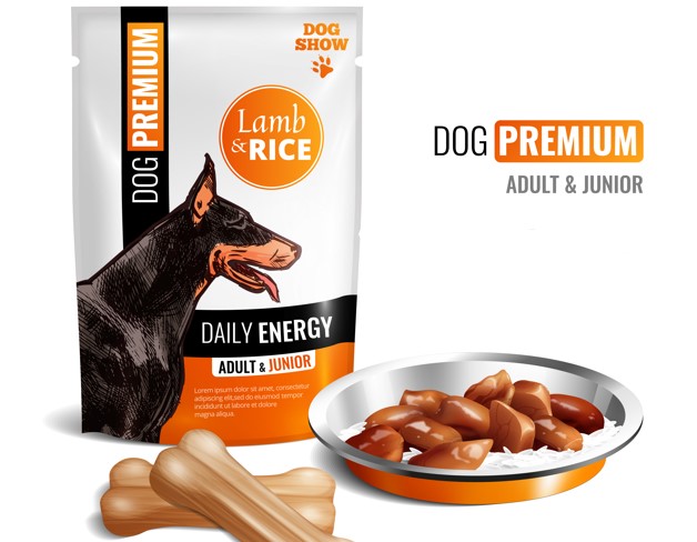 dog food packaging